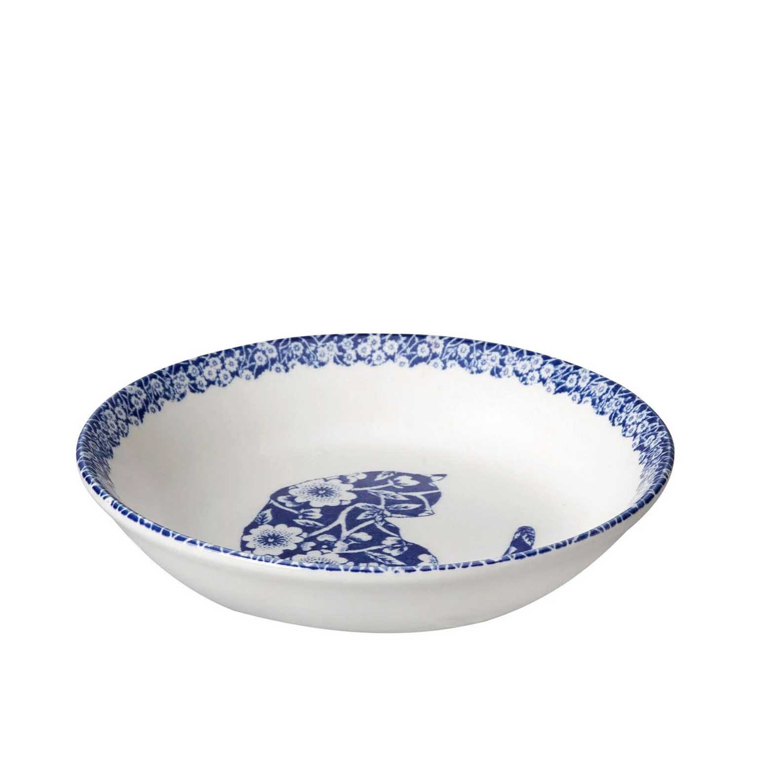 Burleigh Blue Calico Cat Butter Pat